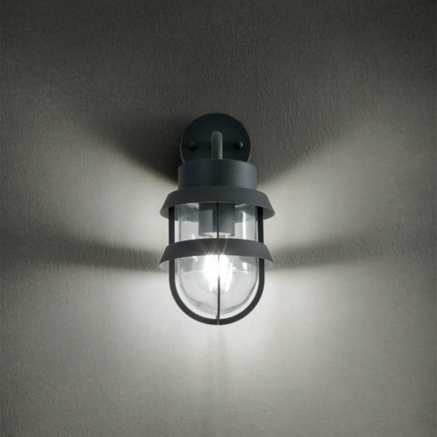 Redo 9498 - Kinkiet zewnętrzny CLAUT 1xE27/42W/230V IP44 antracyt