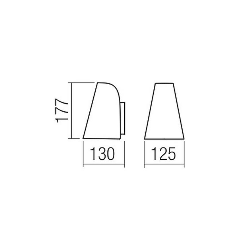 Redo 9529 - Kinkiet ALVAR 1xGU10/35W/230V IP44