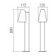 Redo 9531 - Lampa zewnętrzna ALVAR 1xGU10/35W/230V IP44