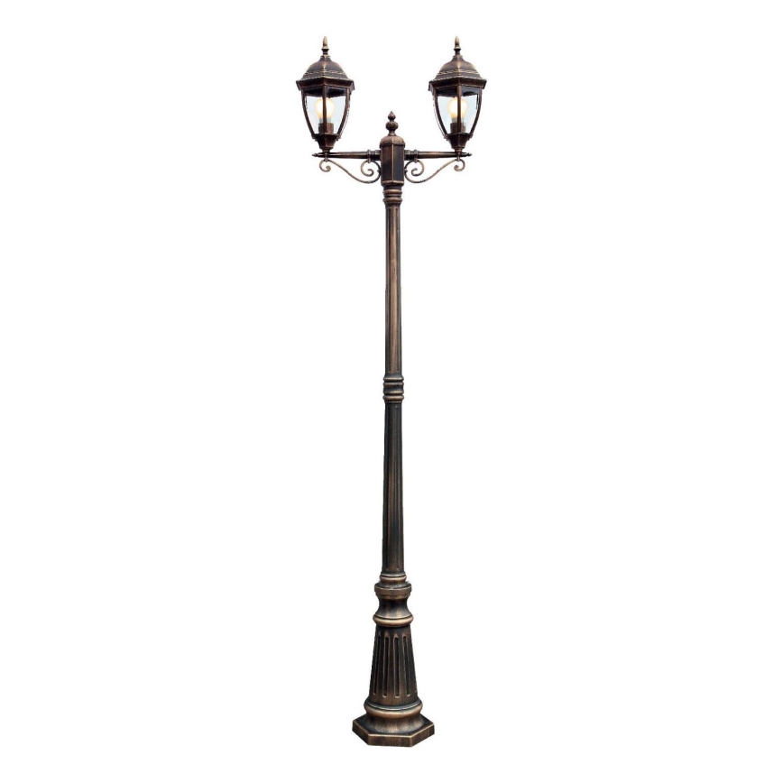 Redo 9609 - Lampa zewnętrzna SEVILLA 2xE27/42W/230V IP44 złota/patyna