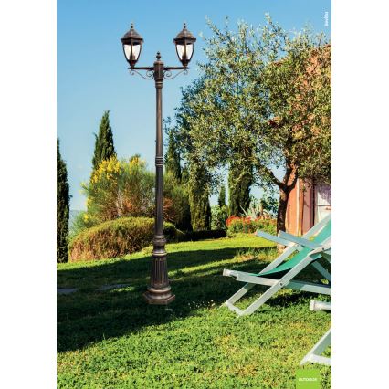Redo 9609 - Lampa zewnętrzna SEVILLA 2xE27/42W/230V IP44 złota/patyna