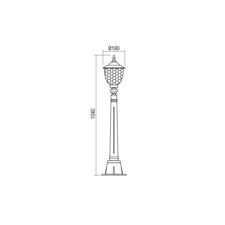 Redo 9634 - Lampa zewnętrzna MATERA 1xE27/42W/230V IP33