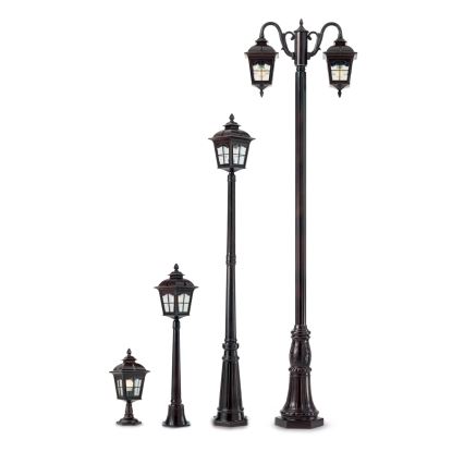 Redo 9652 - Lampa zewnętrzna YORK 1xE27/70W/230V IP44 brązowa