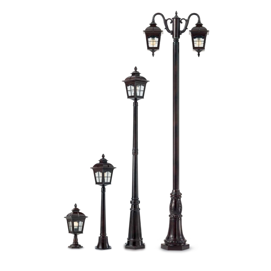 Redo 9652 - Lampa zewnętrzna YORK 1xE27/70W/230V IP44 brązowa