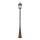 Redo 9662 - Lampa zewnętrzna ESSEN 1xE27/70W/230V 221,5 cm IP44 brązowa/patyna