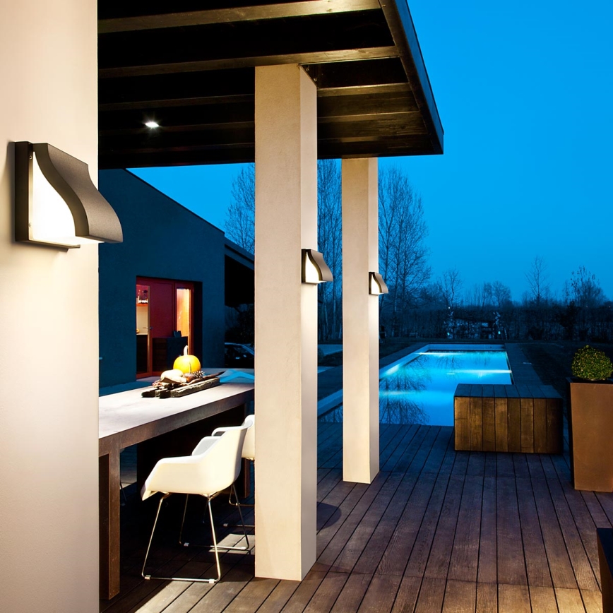 Redo 9891 - Kinkiet zewnętrzny BOOK 2xE27/15W/230V IP54