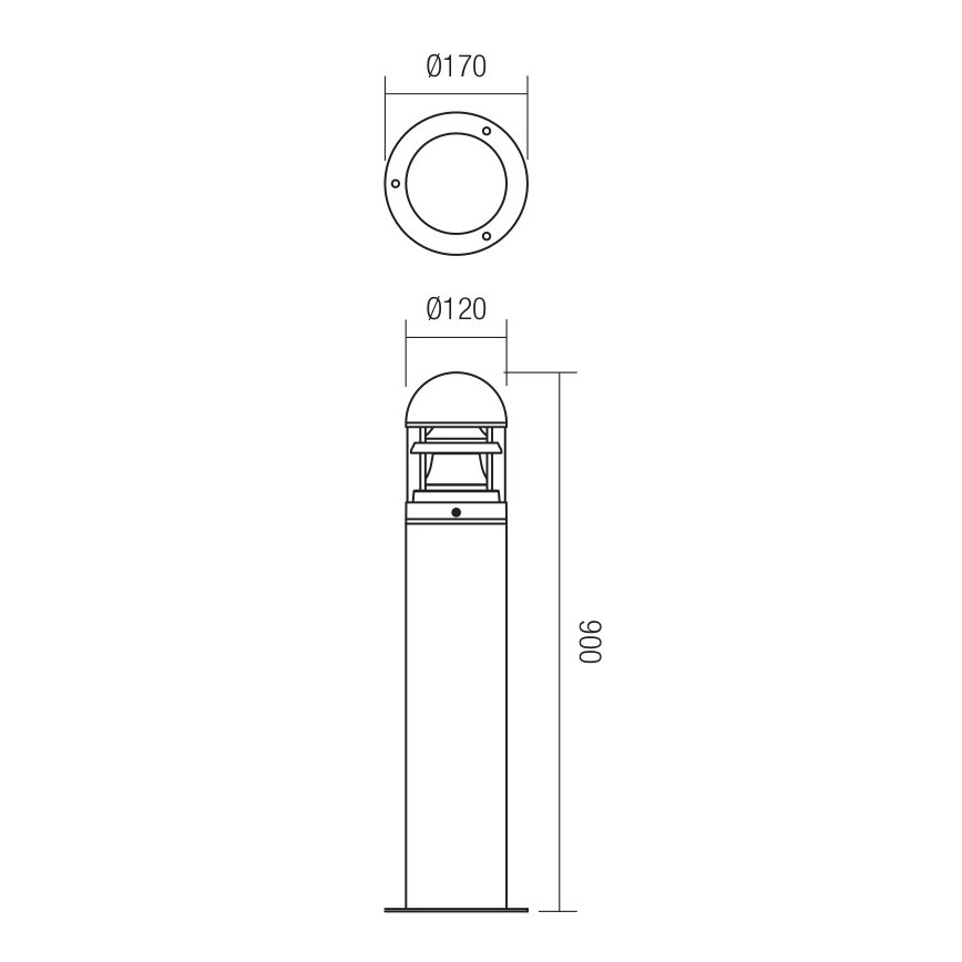 Redo 9945 - Lampa zewnętrzna ARGO 1xE27/42W/230V IP54