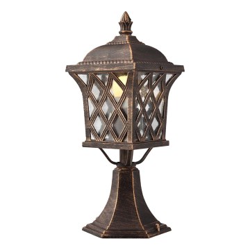 Redo 9953 - Lampa zewnętrzna BREMEN 1xE27/42W/230V IP23 zl./patyna