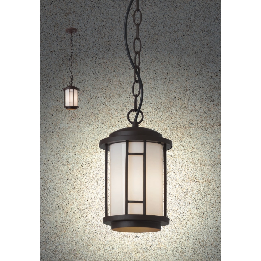 Redo 9956 - Lampa wisząca zewnętrzna na łańcuchu BRISTOL 1xE327/42W230V IP23