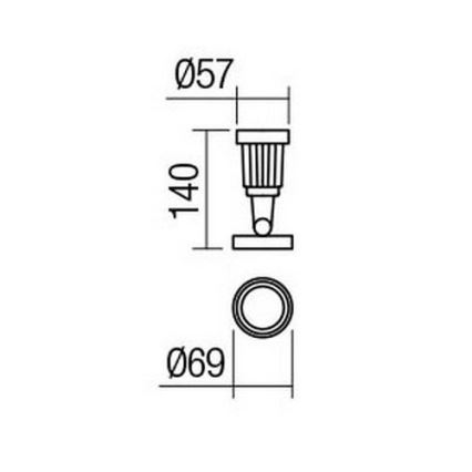 Redo 9997 - LED Lampa zewnętrzna TIM LED/5W/230V 3000K IP65