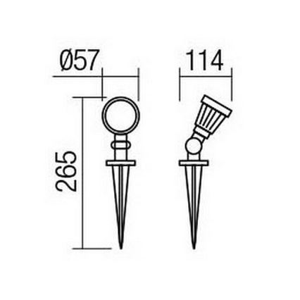 Redo 9998 - LED Lampa zewnętrzna TIM LED/5W/230V 4000K IP65