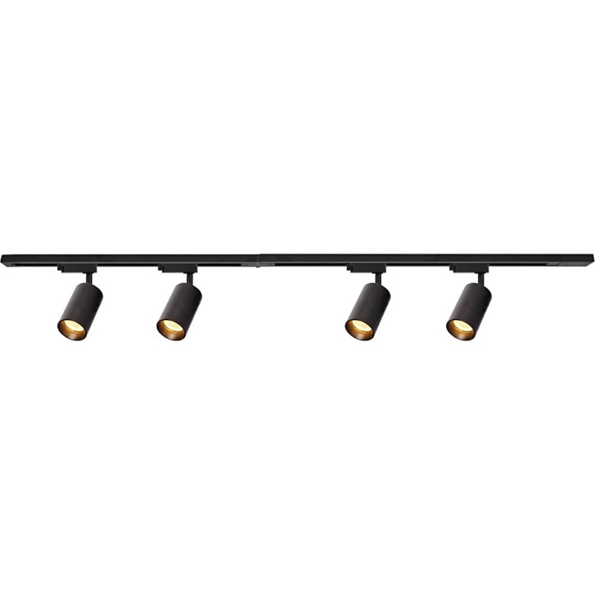 Reflektor do systemu szynowego PIPE 4xGU10/10W/230V czarny