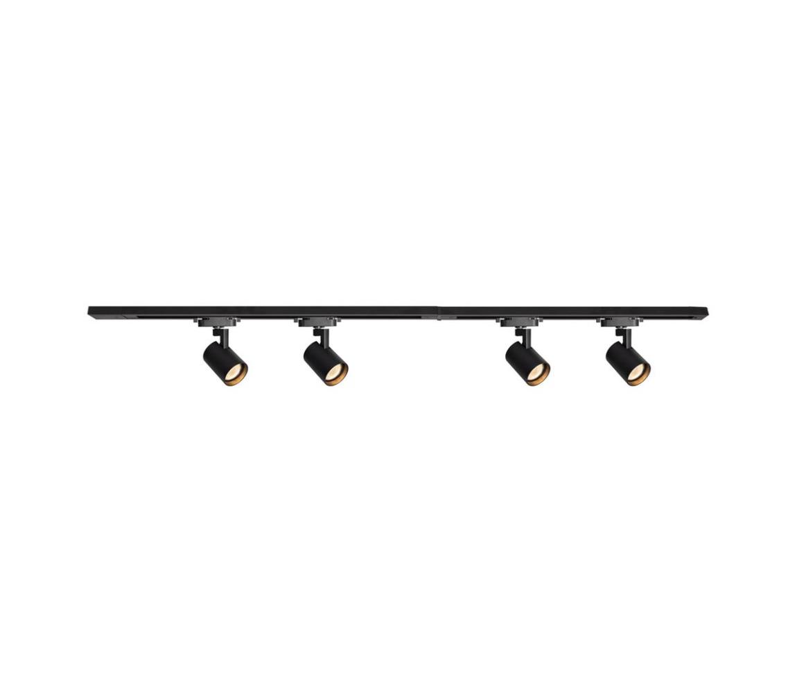 Reflektor do systemu szynoweo VOLF 4xGU10/10W/230V czarne