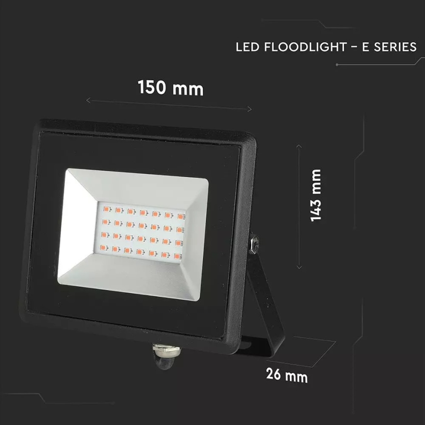 Reflektor LED LED/20W/230V IP65 różowe światło