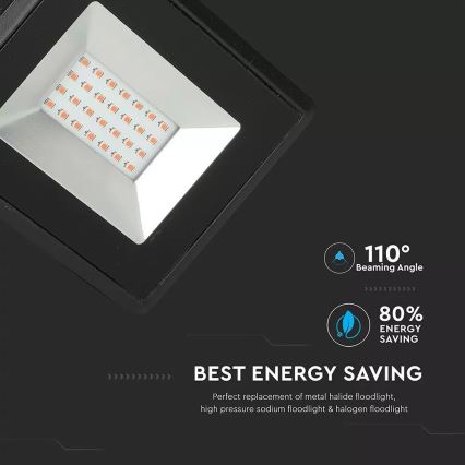 Reflektor LED LED/20W/230V IP65 różowe światło