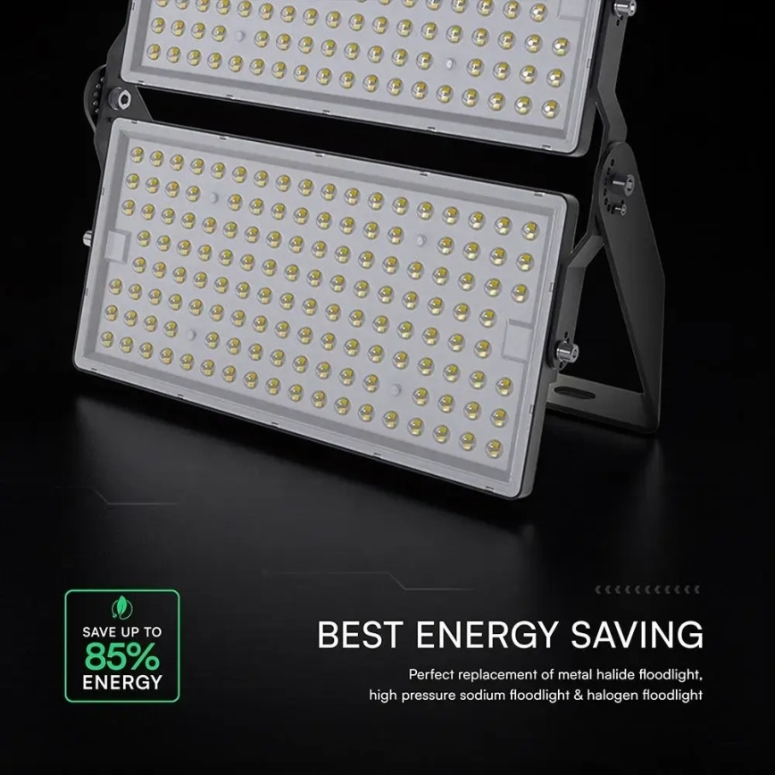 Reflektor LED 500W/230V 6500K IP65 szary
