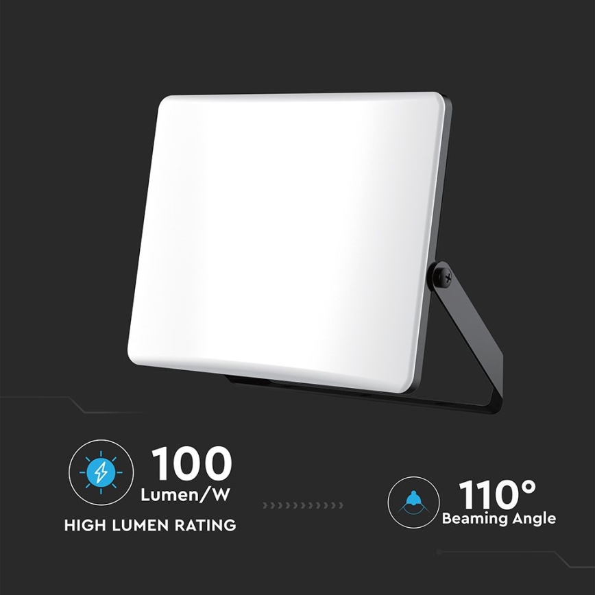 Reflektor LED LED/50W/230V 3000/4000/6500K IP65 czarny