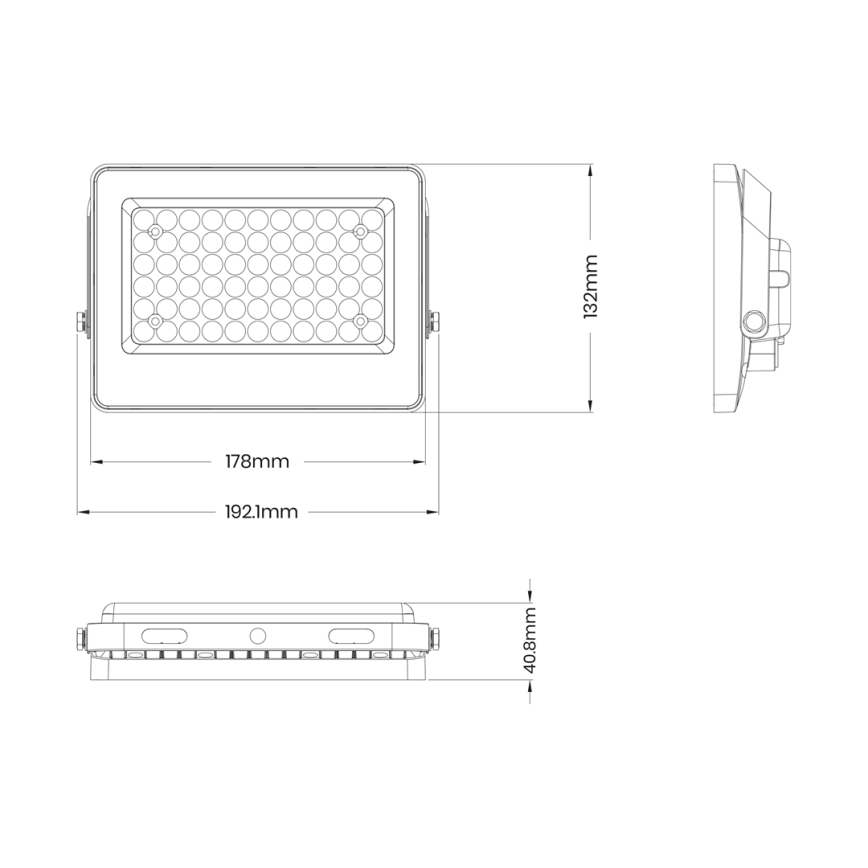 Reflektor LED z panelem solarnym FOCUS 60W/10000 mAh 3,2V 6000K IP65 + pilot zdalnego sterowania