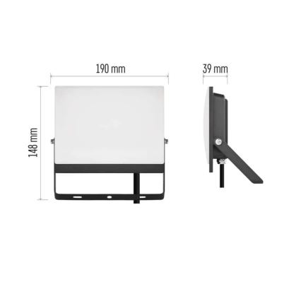 Reflektor LED TAMBO EVO LED/50W/230V 4000K IP65 czarny