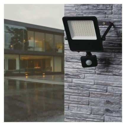 Reflektor LED z czujnikiem VISIO LED/50W/230V 4000K IP65