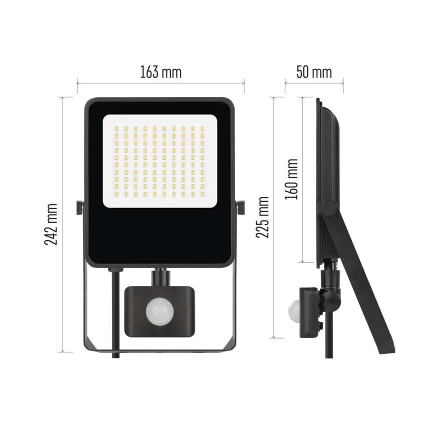 Reflektor LED z czujnikiem VISIO LED/50W/230V 4000K IP65