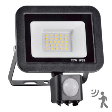 Reflektor LED z czujnikiem 20W/230V IP65