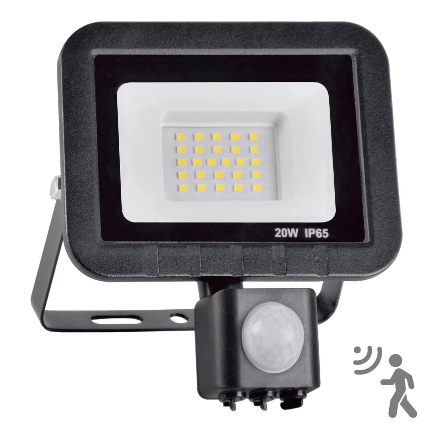 Reflektor LED z czujnikiem 20W/230V IP65