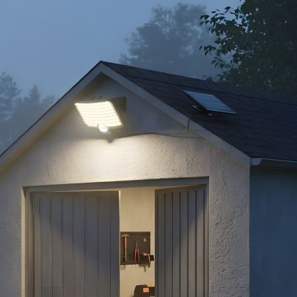 Reflektor LED z czujnikiem i panelem solarnym ALEX LED/5,5W/3,7V 1200 mAh IP44