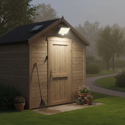 Reflektor LED z czujnikiem i panelem solarnym ALEX LED/5,5W/3,7V 1200 mAh IP44
