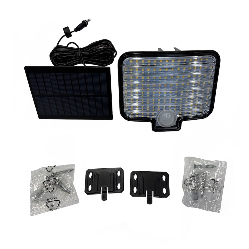 Reflektor LED z czujnikiem i panelem solarnym ALEX LED/5,5W/3,7V 1200 mAh IP44