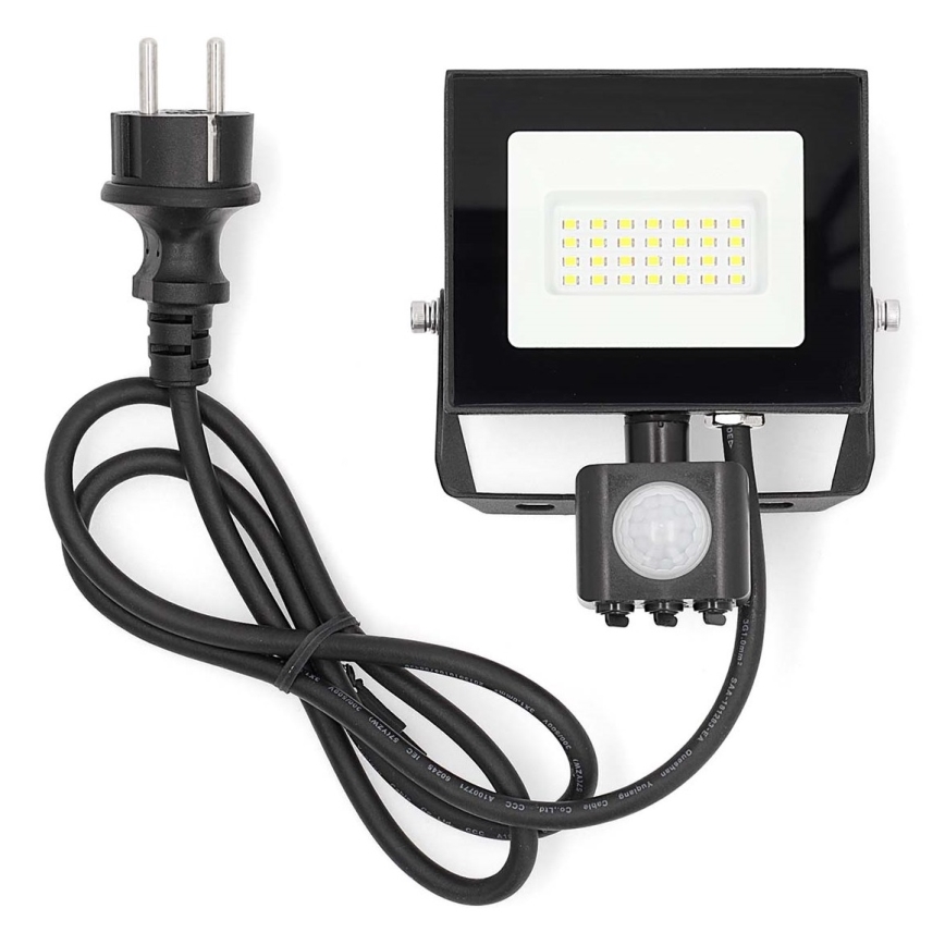 Reflektor LED z czujnikiem LED/20W/230V 4000K IP44