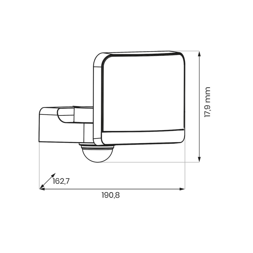 Reflektor LED z czujnikiem ruchu i zmierzchu DAVOS LED/30W/230V IP54 biały