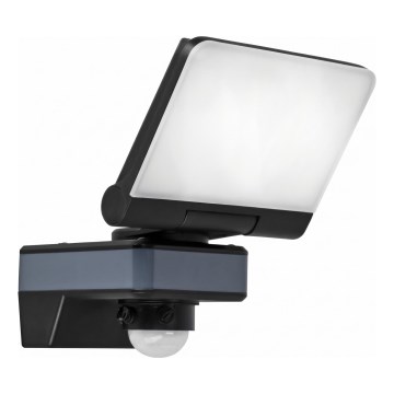 Reflektor LED z czujnikiem ruchu i zmierzchu LED/24W/230V 4200K IP54 czarny