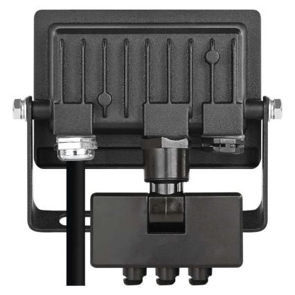 Reflektor LED z czujnikiem ruchu i zmierzchu TAMBO EVO LED/10W/230V 4000K IP44 czarny
