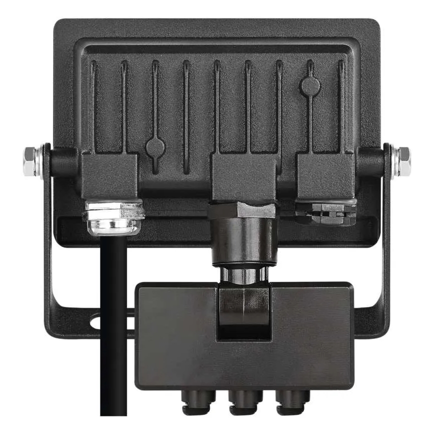 Reflektor LED z czujnikiem ruchu i zmierzchu TAMBO EVO LED/10W/230V 4000K IP44 czarny