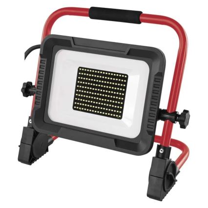 Reflektor LED ze statywem ELION LED/100W/230V 4000K IP65 czerwony/czarny