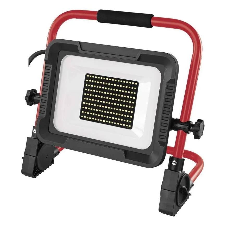 Reflektor LED ze statywem ELION LED/100W/230V 4000K IP65 czerwony/czarny