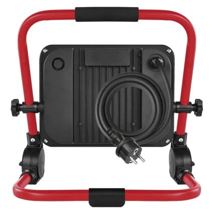 Reflektor LED ze statywem ELION LED/100W/230V 4000K IP65 czerwony/czarny
