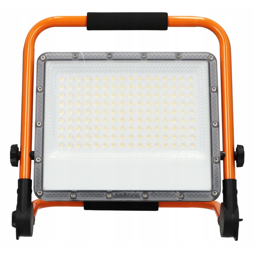 Reflektor LED ze statywem LED/100W/230V 4500K IP65 pomarańczowy