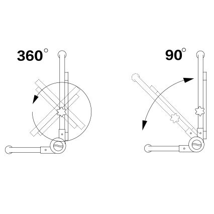 Reflektor LED ze stojakiem LED/50W/230V 5000K IP65 pomarańczowy