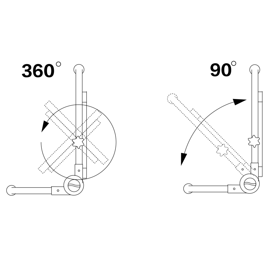 Reflektor LED ze stojakiem LED/50W/230V 5000K IP65 pomarańczowy
