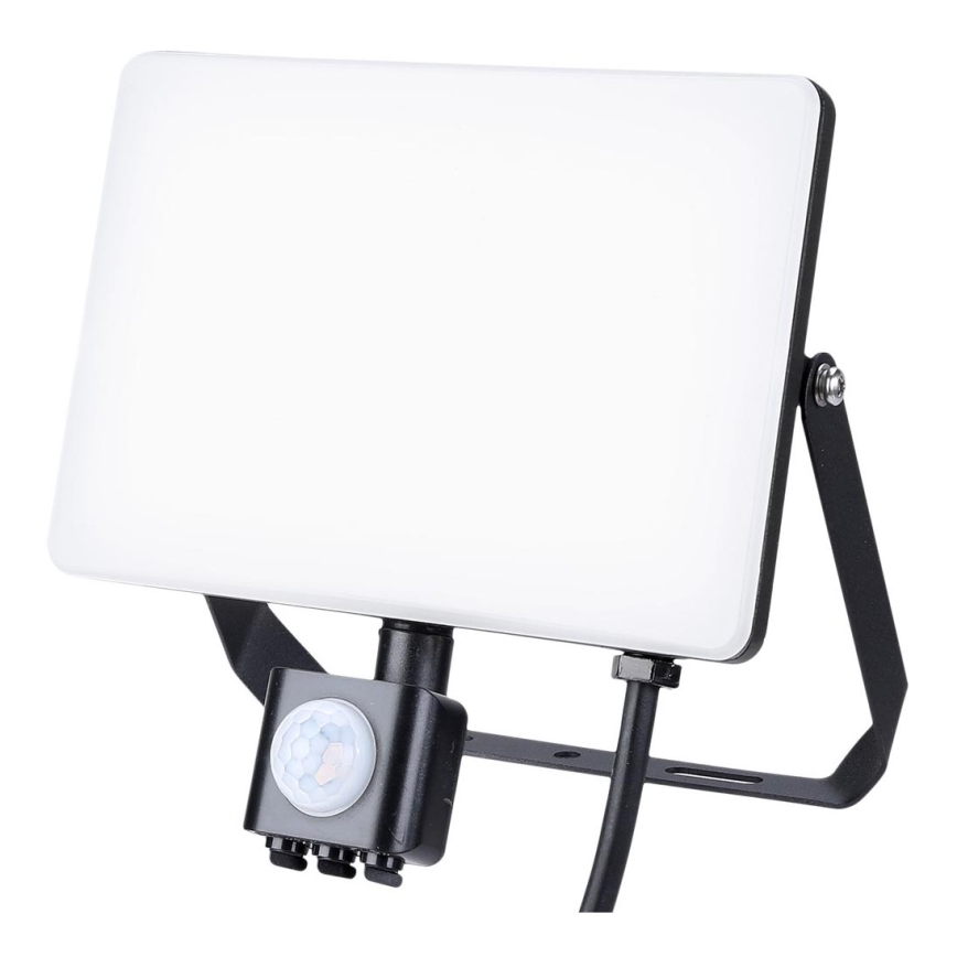 Reflektor LED zewnętrzny z czujnikiem LED/50W/230V 5000K IP44