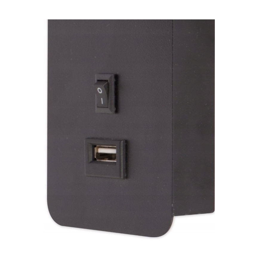 Reflektor ścienny 1xGU10/35W/230V USB