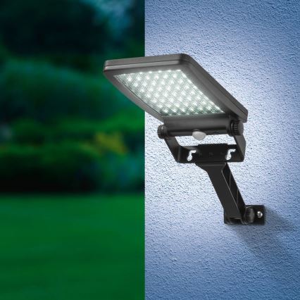 Reflektor solarny LED z czujnikiem ADIK LED/1,2W/3,7V 1200 mAh 6500K IP44