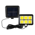 Reflektor solarny LED z czujnikiem LED/1,5W/3,7V 6000K IP44 1200 mAh