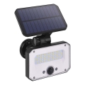 Reflektor solarny LED z czujnikiem ruchu SPILO LED/3,7V 3600mAh 3000K IP54 + pilot zdalnego sterowania