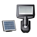Reflektor solarny LED z czujnikiem TOMI LED/10W/7,4V 1800 mAh IP44 czarny