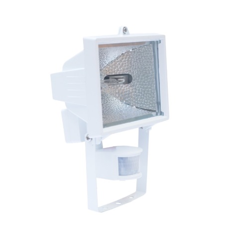Reflektor z czujnikiem R7s/500W/230V IP44 biały