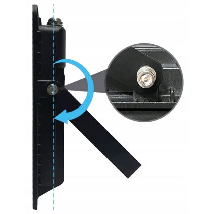 Reflektor zewnętrzny LED z czujnikiem ruchu i zmierzchu LED/100W/230V 4500K IP65 czarny