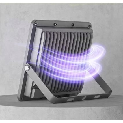 Reflektor zewnętrzny LED/100W/230V 4500K IP65 szary